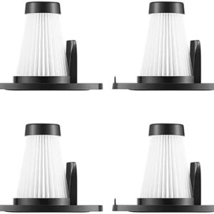 Moosoo LT450 Vacuum Filter Set - 4 Piece HEPA & Sponge Replacement Parts for Efficient Cleaning in Home & Office.