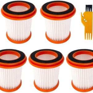 Voweek HEPA Filters for VW-VC08 & Moosoo XL618 Pro Vacuum Cleaner - 5 Pack Replacement Filters for Superior Air Quality